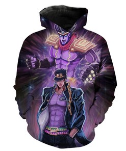 Jotaro Star Platinum Jojo Bizarre Adventure Stand 3D Hoodie