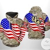 Jump On The Patriotic Bandwagon With Ucf Knights Ncaa Us Flag Camo Veteran 3D Printed Hoodie Zipper Hooded Jacket 