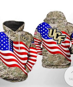 Jump On The Patriotic Bandwagon With Ucf Knights Ncaa Us Flag Camo Veteran 3D Printed Hoodie Zipper Hooded Jacket