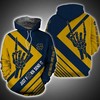 Just Send It Notre Dame Fighting Irish 3D Printful Custom Zip Up Hoodie Gifts For Ncaa Fans