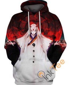 Kaguya Otsutsuki'S Alluring Hoodie With All Over Print