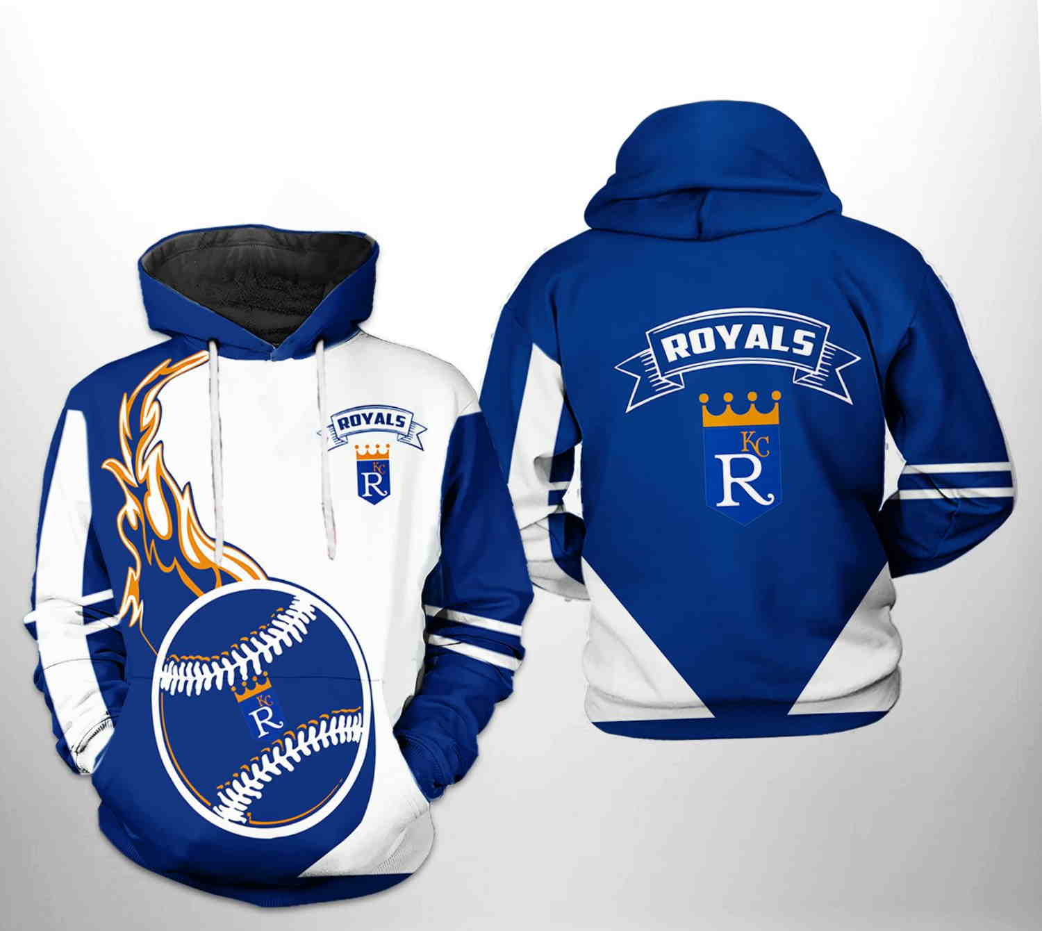 Kansas City Royals Mlb Classic 3D Zipper Hoodie - Classic Look For Classic Fans