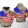 Kansas City Royals Mlb Us Flag Camo Veteran 3D Zipper Hoodie - Patriotic And Stylish
