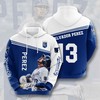 Kansas City Royals Salvador Pu00E9Rez Usa Hoodie 3D - Show Your Support For Your Favorite Player