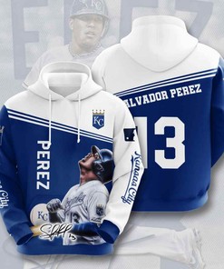 Kansas City Royals Salvador Pu00E9Rez Usa Hoodie 3D - Show Your Support For Your Favorite Player