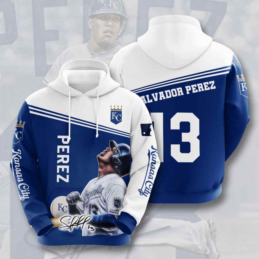 Kansas City Royals Salvador Pu00E9Rez Usa Hoodie 3D - Show Your Support For Your Favorite Player