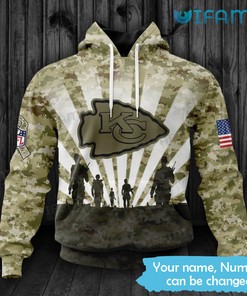 Kansas City Salute To Service Hoodie 3D Veteran March Custom - Pay Respect To Veterans