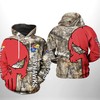 Kansas Jayhawks Ncaa Camo Veteran Hunting All Over Print 3D Hoodie For Hunters