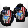 Kansas Jayhawks Show Your Patriotism With Us Flag All Over Print Hoodie - Perfect Gifts