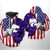 Kansas State Wildcats All Over Print Zip Hoodie 3D - Perfect For College Sports Fans