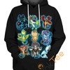 Kawaii Dragon All Over Print Hoodie 3D