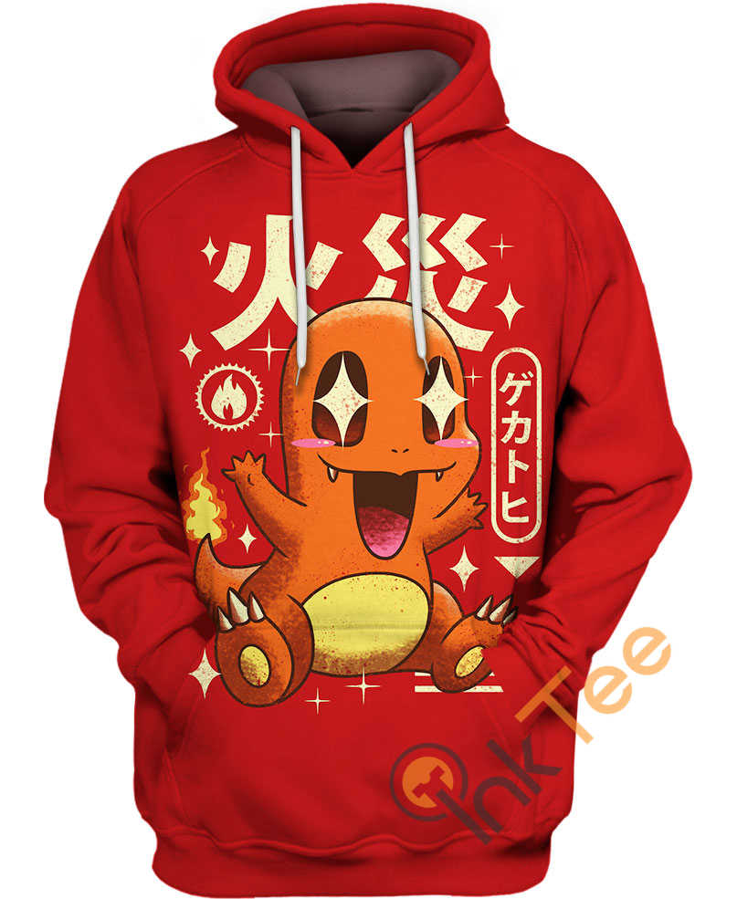 Kawaii Dragon Fire Hoodie 3D Graphic Full Print For Otaku