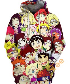 Keep It In The Family With This Naruto Shippuden Family Hoodie 3D And Cool