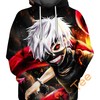 Ken Kaneki Dragon Tokyo Ghoul Hoodie 3D Graphic All Over Print