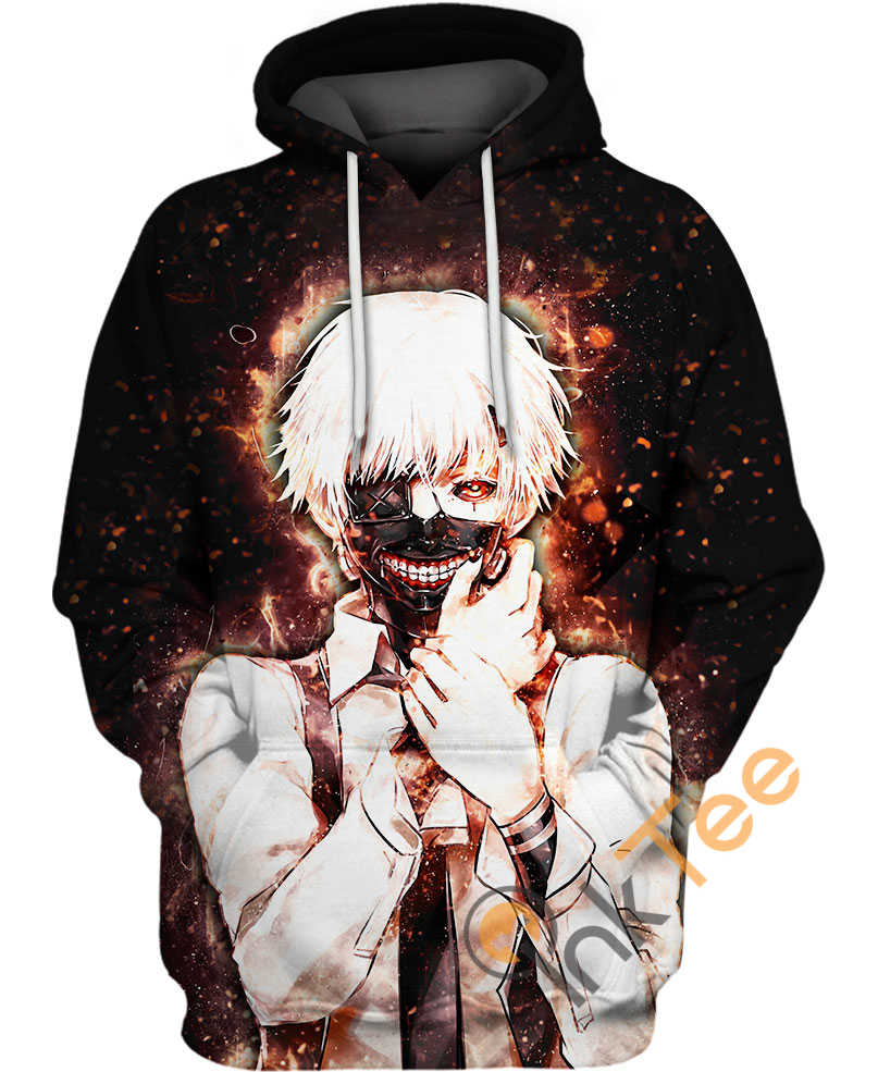 Ken Kaneki White Hair Hoodie 3D All Over Print Custom Design