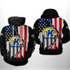 Kent State Golden Flashers Us Flag 3D All Over Print Hoodie With Zip-Up - Show Your Patriotism