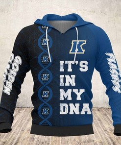 Kent State Golden Flashes Its In Dna All Over Print Hoodie - Perfect Gifts For Fans