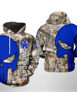 Kentucky Wildcats Camo Veteran Hunting 3D All Over Print Zip Hoodie - Perfect For Hunting Fans