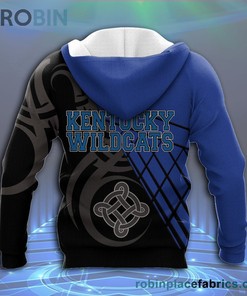 Kentucky Wildcats Celtic Pattern All Over Print 3D Hoodie - Ncaa Apparel
