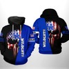 Kentucky Wildcats Distressed Us Flag 3D All Over Print Zip-Up Hoodie For Fans 