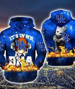 Kentucky Wildcats Groot Ripped Hoodie 3D Perfect For Fans