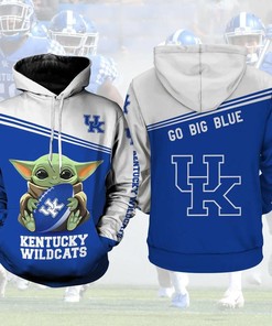 Kentucky Wildcats Many Logo Kentucky 3D Zip Hoodie For Fans 