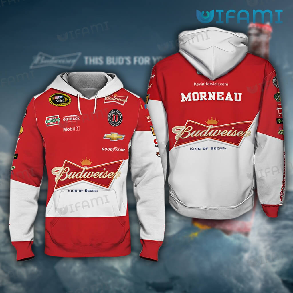 Kevin Harvick Budweiser 3D Hoodie - All Over Print Zip Up Hoodie Men