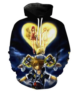 Kingdom Hearts Sora Hoodie 3D All Over Print Custom Design