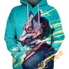 Kitsune Mask Hoodie 3D Print Perfect Gift For Fans