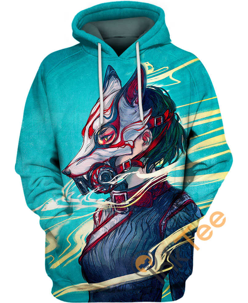 Kitsune Mask Hoodie 3D Print Perfect Gift For Fans