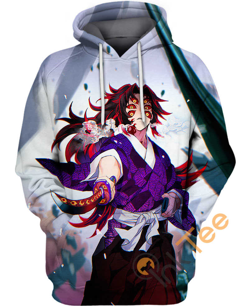 Kokushibou From Demon Slayer Anime All Over Print 3D Hoodie