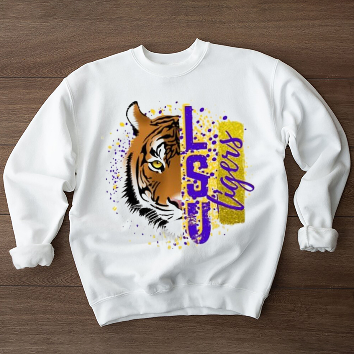 LSU T-Shirt with Sublimation Design for Football Lovers - LSU Shirts