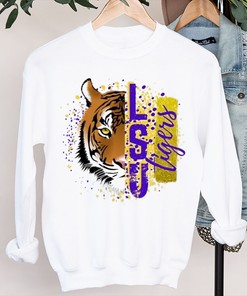 LSU T-Shirt with Sublimation Design for Football Lovers - LSU Shirts