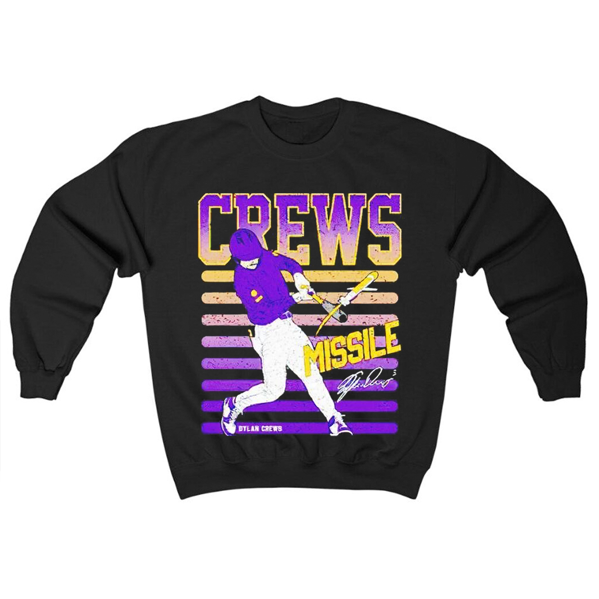 LSU Tigers Dylan Crews Crews Missile Signature Shirt - LSU Shirts
