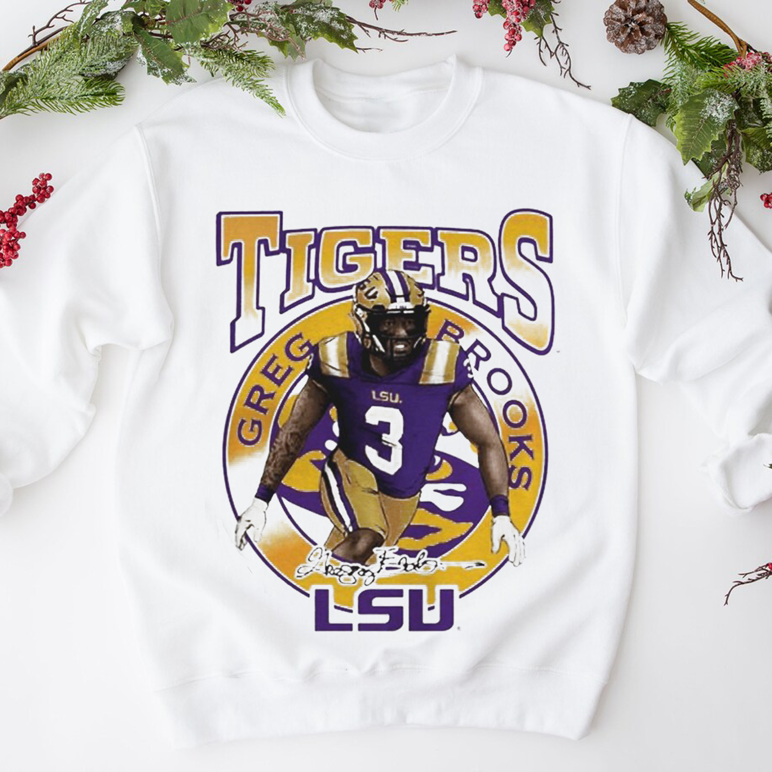 LSU Tigers Greg Brooks Eye Of The Tiger T-Shirt - LSU Shirts