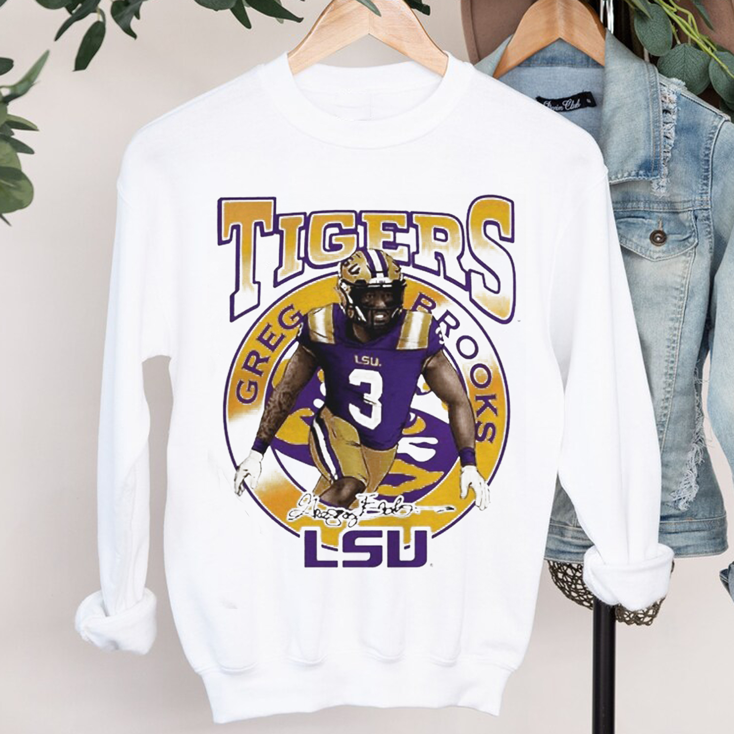 LSU Tigers Greg Brooks Eye Of The Tiger T-Shirt - LSU Shirts