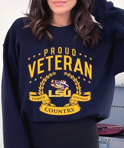LSU Tigers T-Shirt - Proud Veteran LSU - LSU Shirts