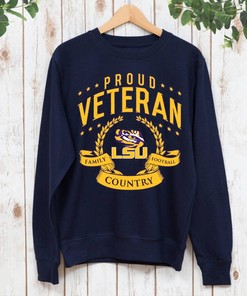 LSU Tigers T-Shirt - Proud Veteran LSU - LSU Shirts