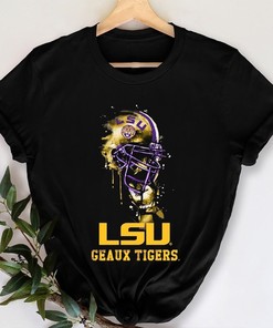 LSU Tigers T-Shirt - Rising Helmet - LSU Shirts