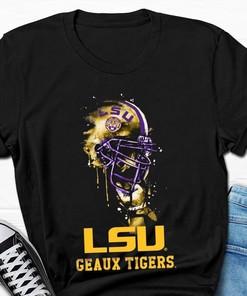 LSU Tigers T-Shirt - Rising Helmet - LSU Shirts
