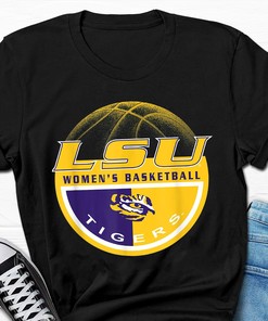 LSU Tigers Women's Basketball Dunk Logo T-Shirt - LSU Shirts
