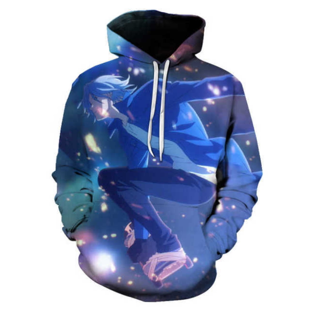 Langa Sk8 The Infinity 3D Zip Up Hoodie With All Over Print