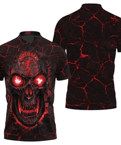Lava Skull Fireball 3D Graphic Hoodie With All Over Print