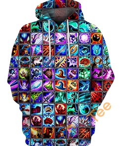 League Of Legends Icons 3D Hoodie With All Over Print