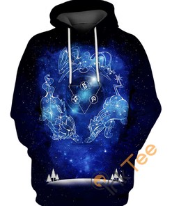 Legendary Pokemon Constellation Custom All Over Print Hoodie 3D