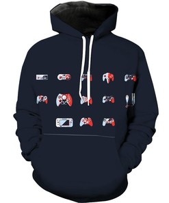 Level Up Your Style With Evolution Of The Game Controller Nintendo Playstation Xbox Hoodie 3D