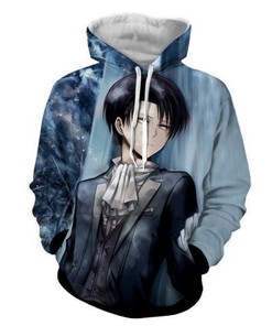 Levi Ackerman Attack On Titan 3D Hoodie With All Over Print