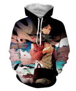 Levi Ackerman Attack On Titan Anime All Over Print 3D Hoodie