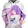 Lewd Crew Hentai Ahegao Custom All Over Print 3D Hoodie For Men