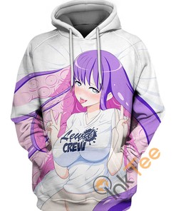 Lewd Crew Hentai Ahegao Custom All Over Print 3D Hoodie For Men